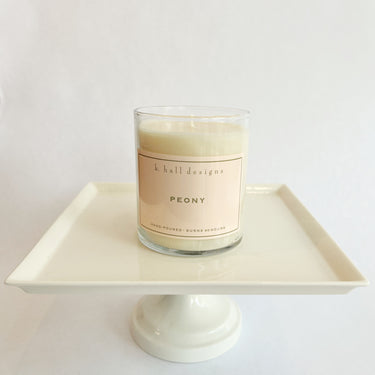 8oz Peony Candle - K Hall Designs
